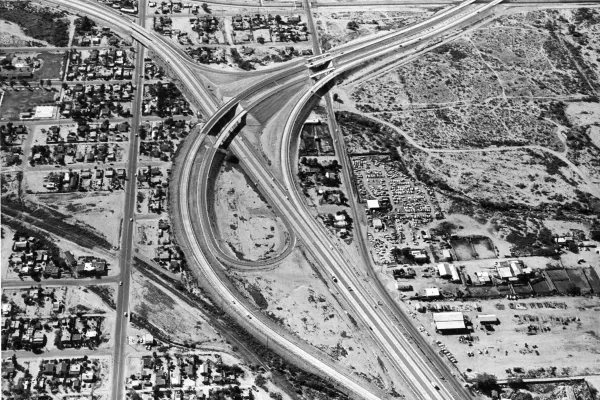 Benson Nogales Freeway today is I-10 and 1-19 interchange 1963