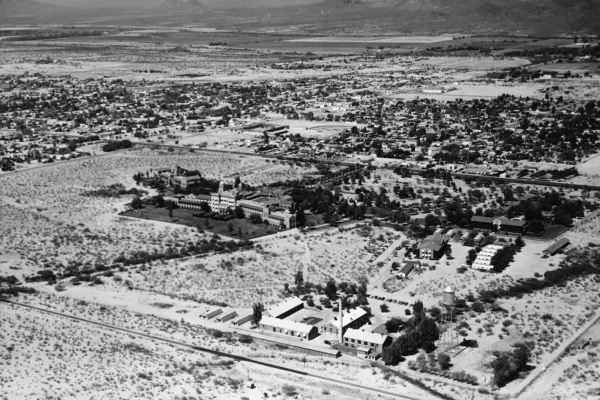 Veterans Admin Hospital 1954 – Note iconic water tower which still stands today